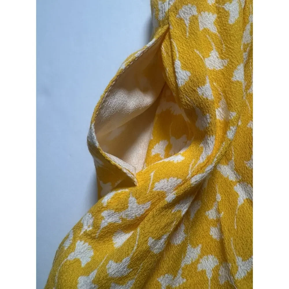 Diane von Furstenberg Target Girls Yellow Smocked Tie Strap Dress 18M